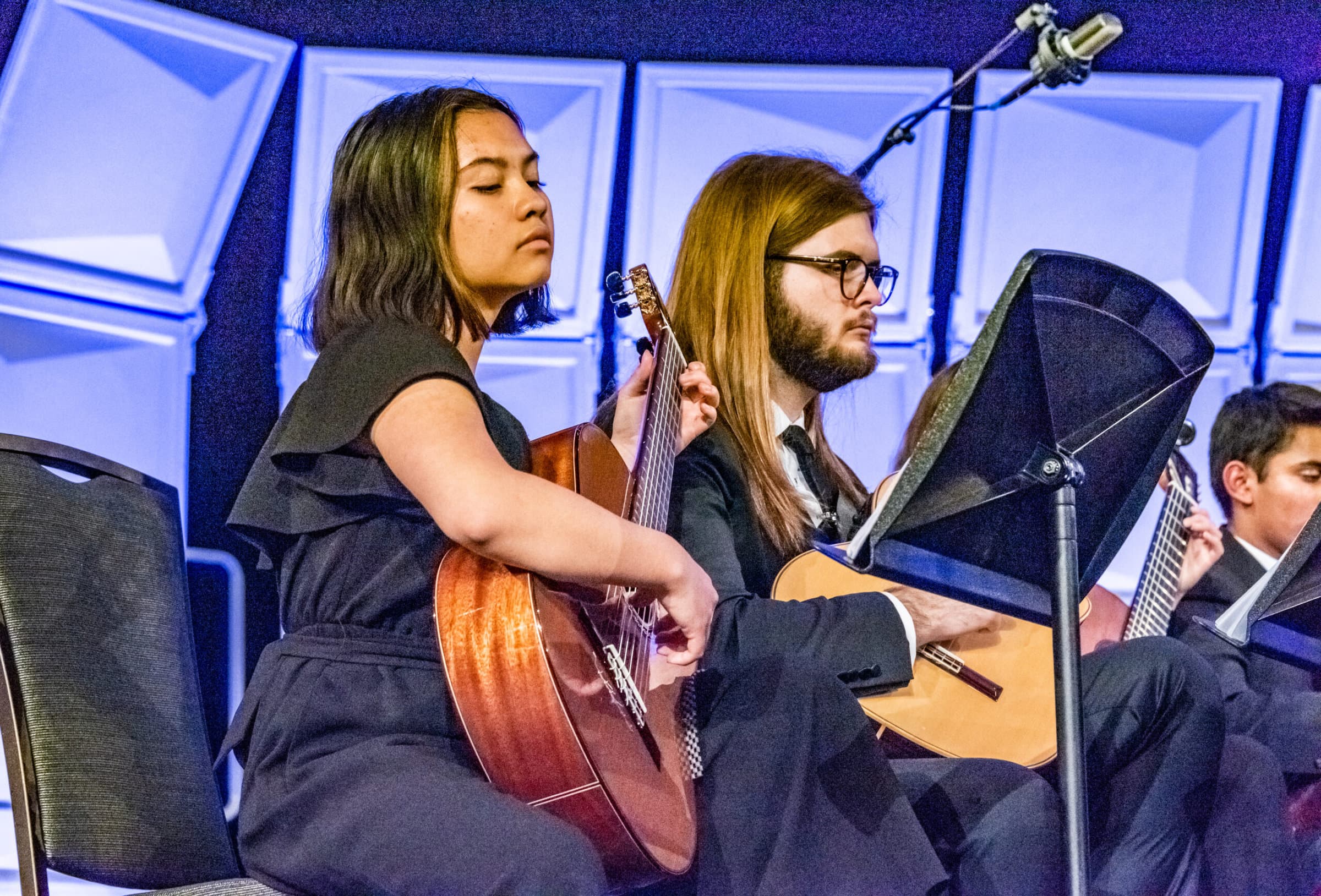 guitar NAfME students playing guitar