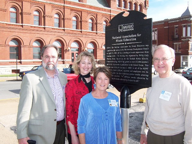 Group of music educators with MENC Centennial plaque, 2007