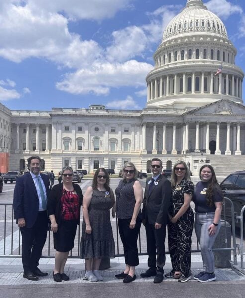 Oklahoma Music Educators Association leadership at the U.S. Capitol on Hill Day 2024